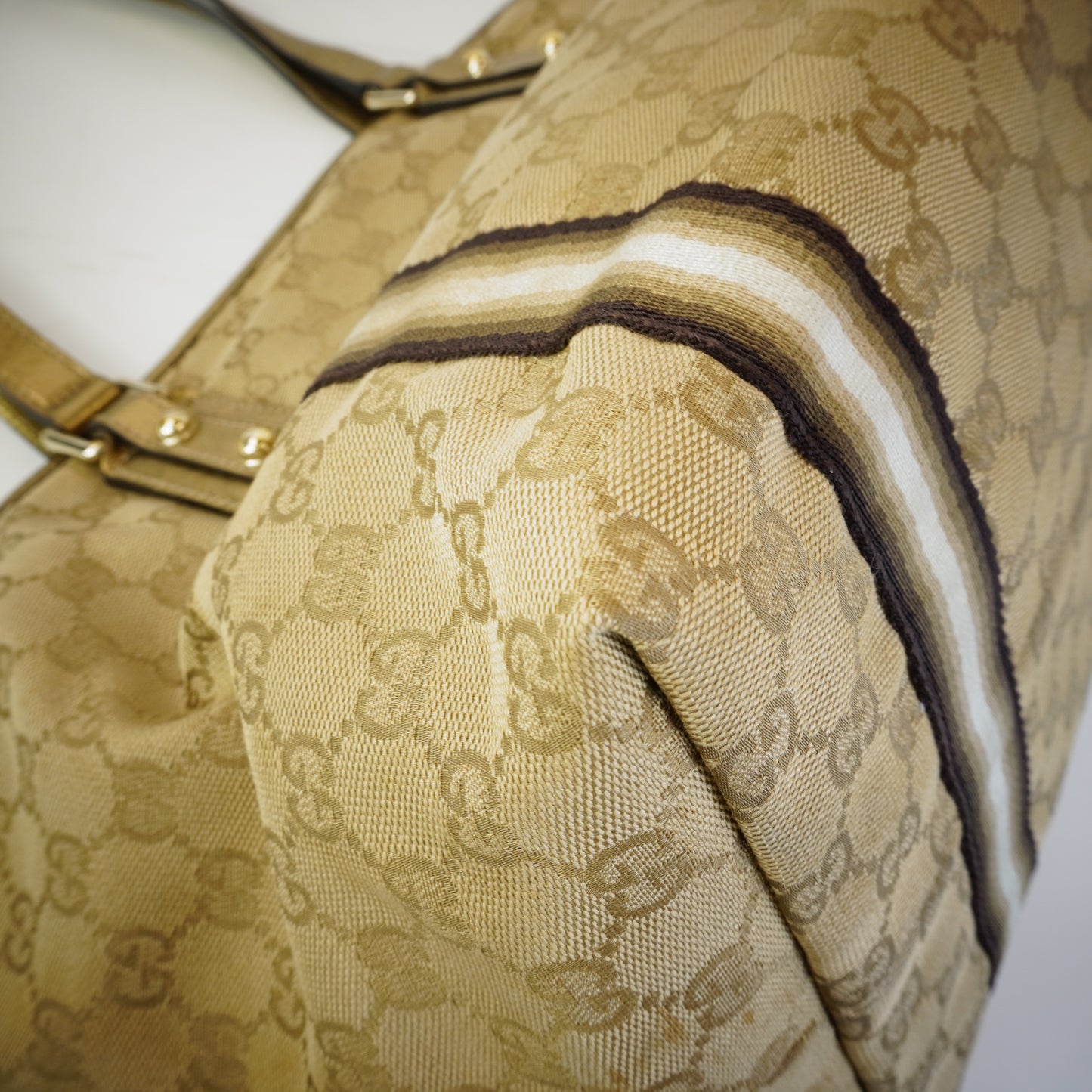 Gucci GG Canvas Jolicoeur Tote GHW Medium