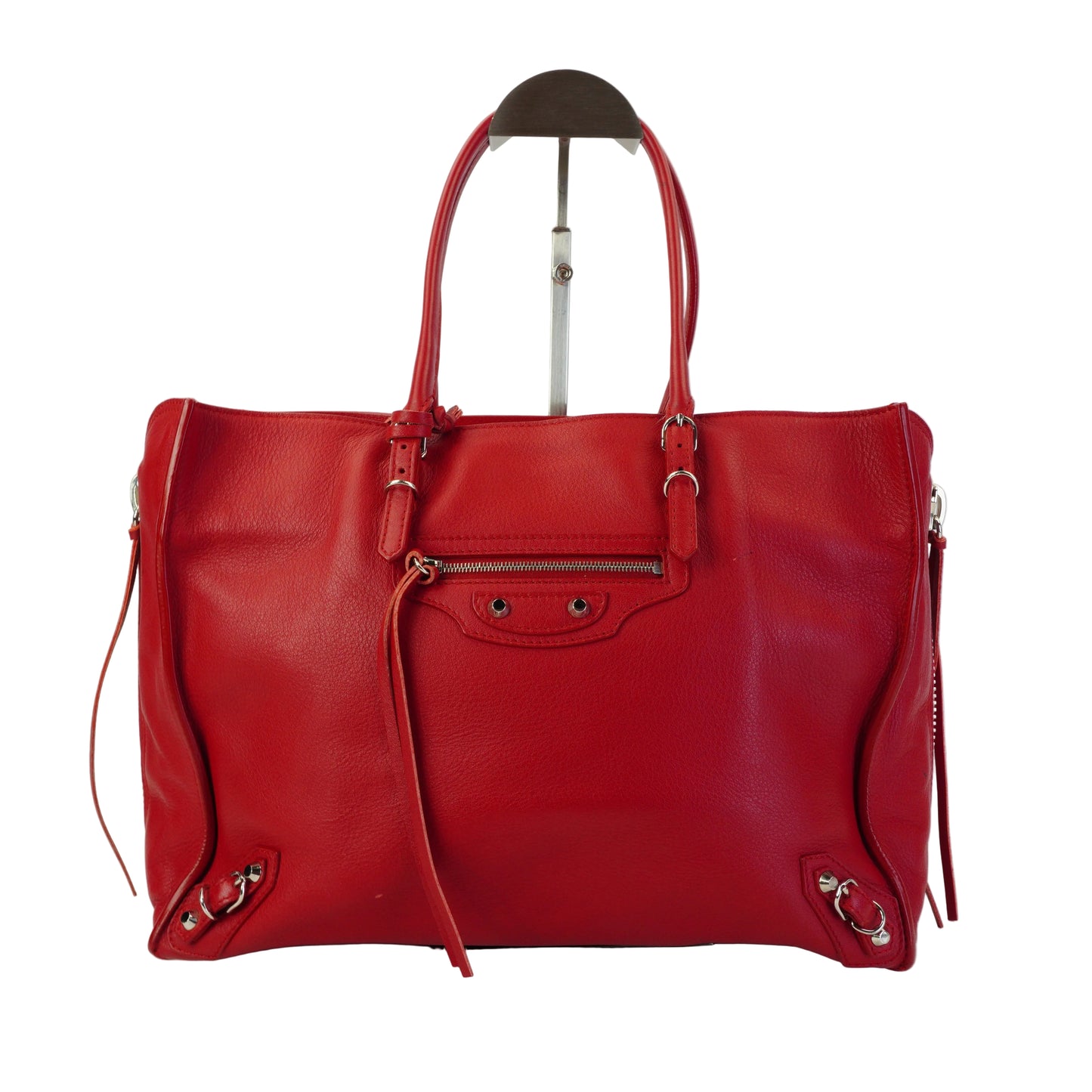 Balenciaga Papier A4 Red Tote Bag SHW Medium