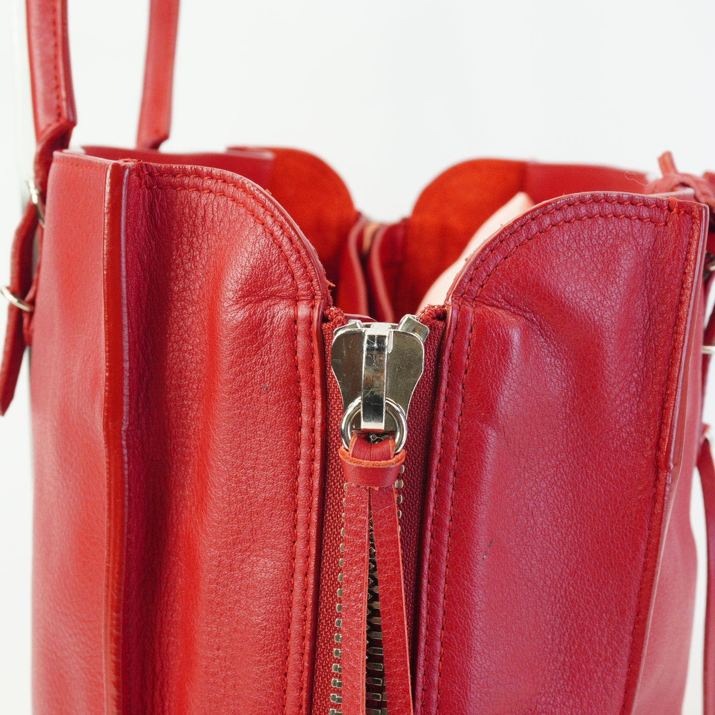 Balenciaga Papier A4 Red Tote Bag SHW Medium