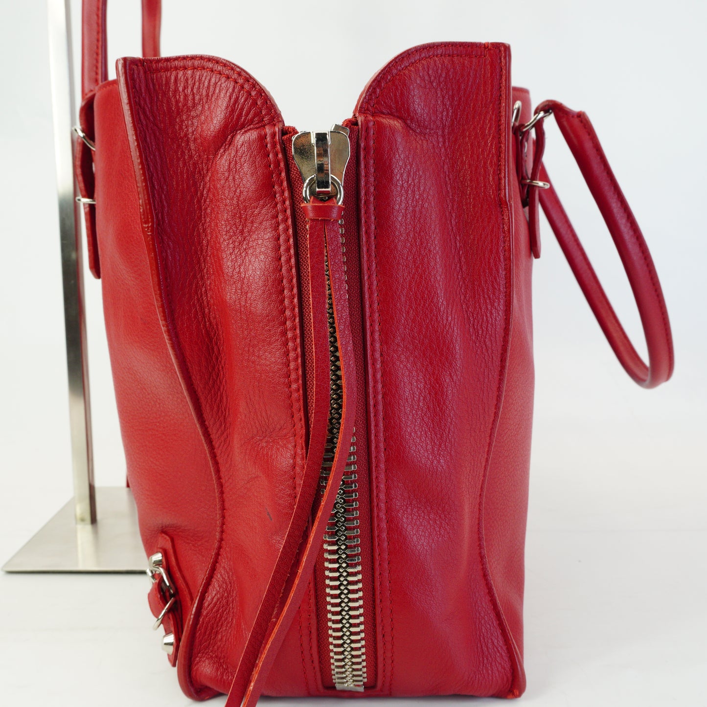 Balenciaga Papier A4 Red Tote Bag SHW Medium