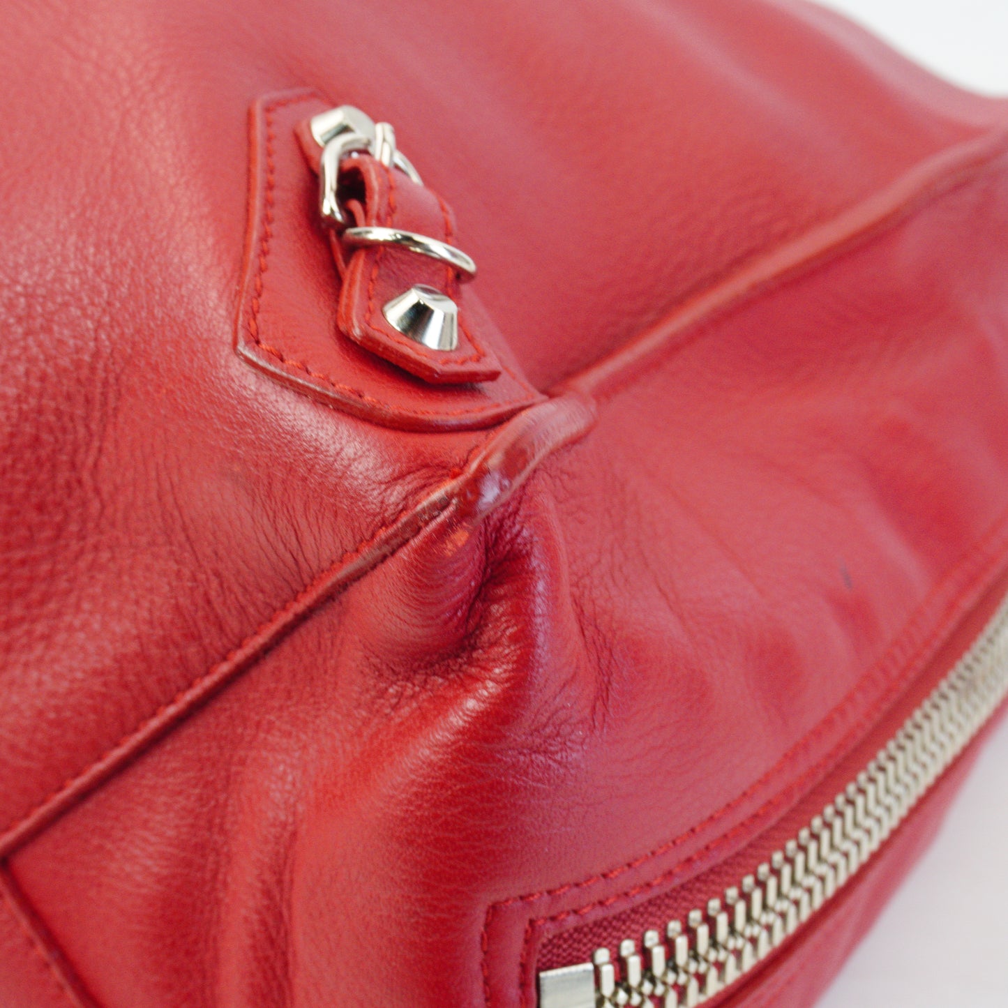 Balenciaga Papier A4 Red Tote Bag SHW Medium