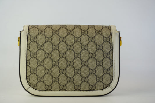 Gucci Horsebit 1955 Mini White GHW