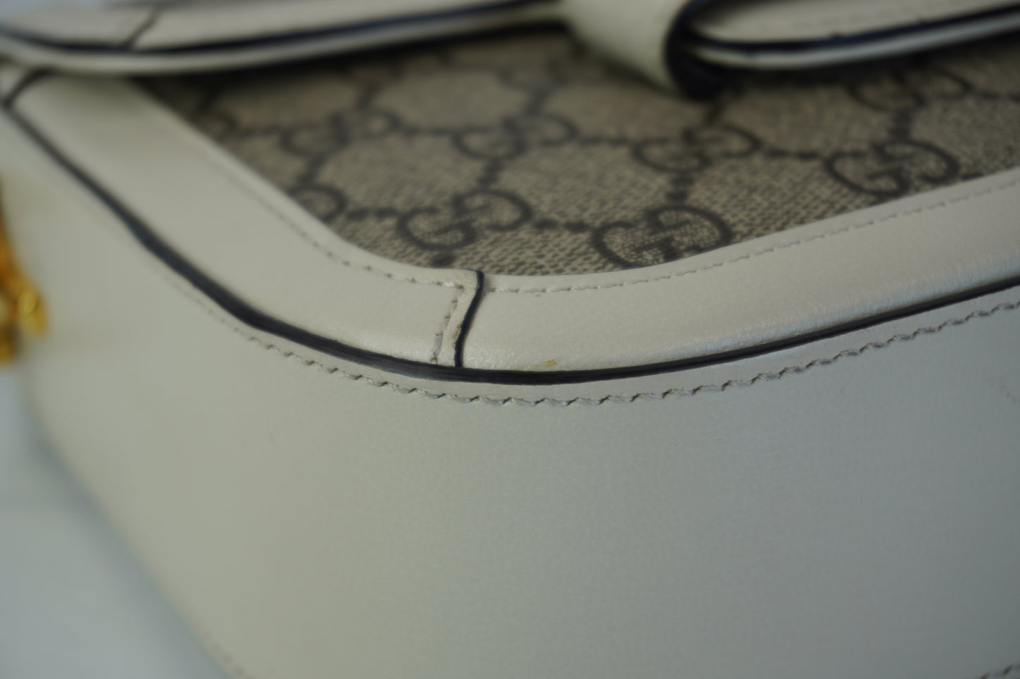 Gucci Horsebit 1955 Mini White GHW