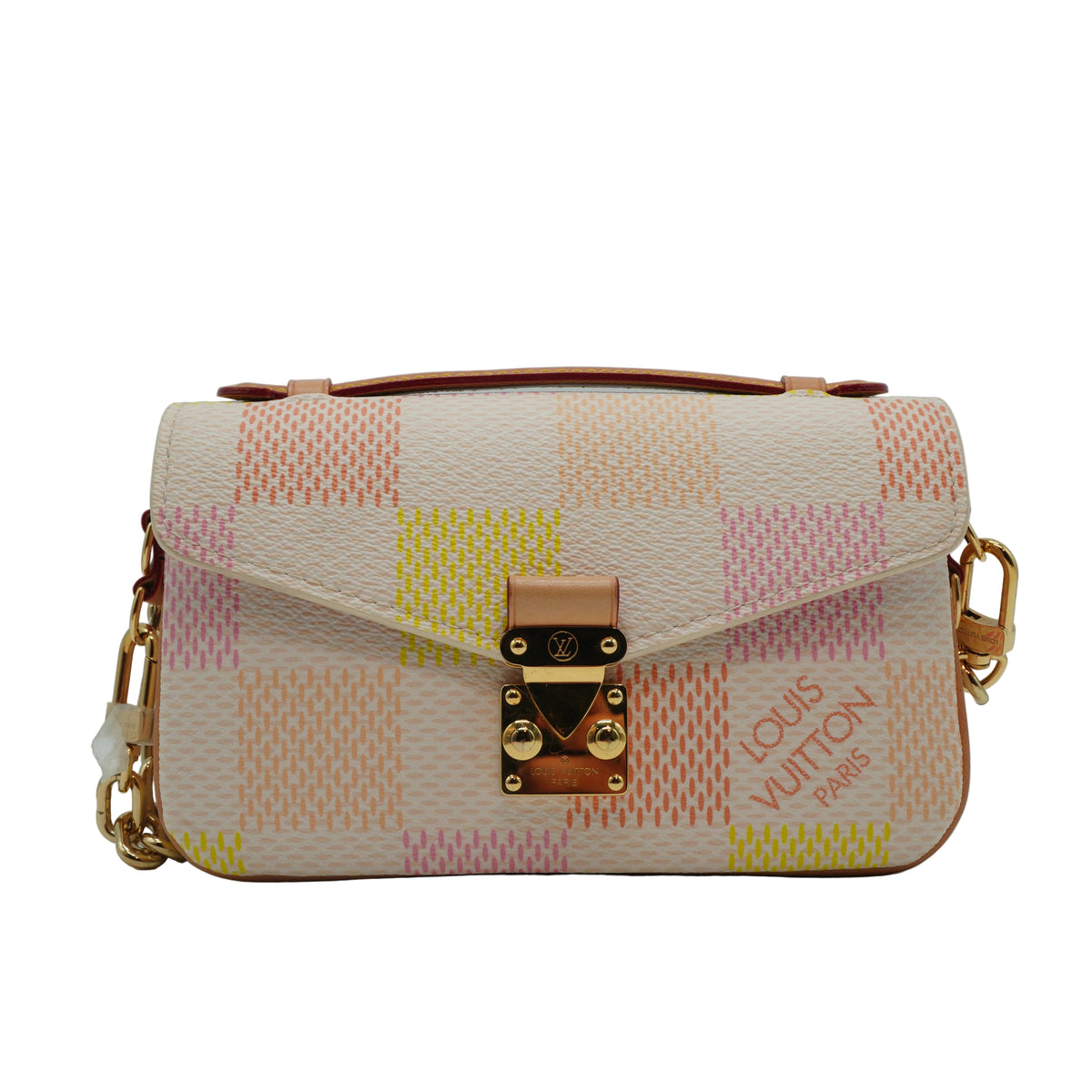 Louis Vuitton	Damierlicious Giant Pochette Metis East West bag Pastel Color Small GHW