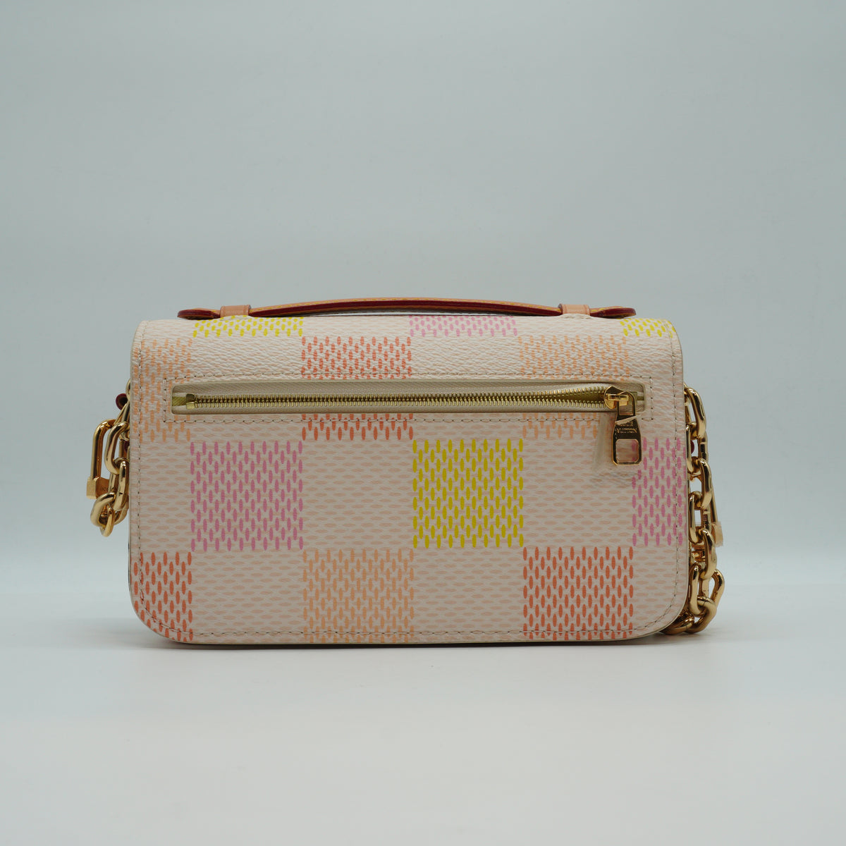 Louis Vuitton	Damierlicious Giant Pochette Metis East West bag Pastel Color Small GHW