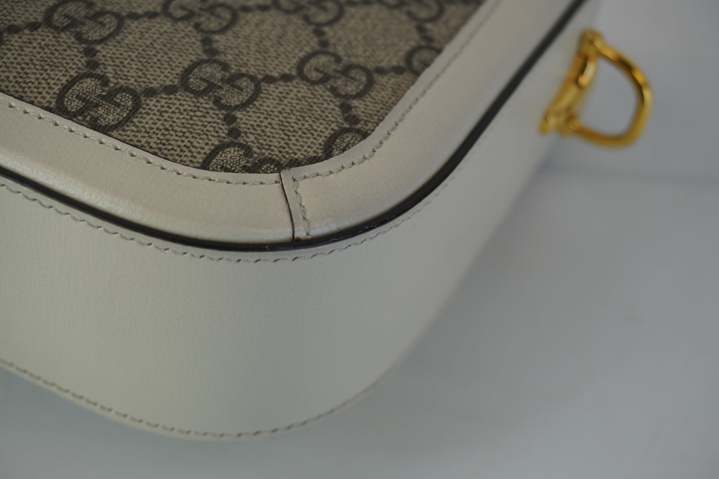 Gucci Horsebit 1955 Mini White GHW