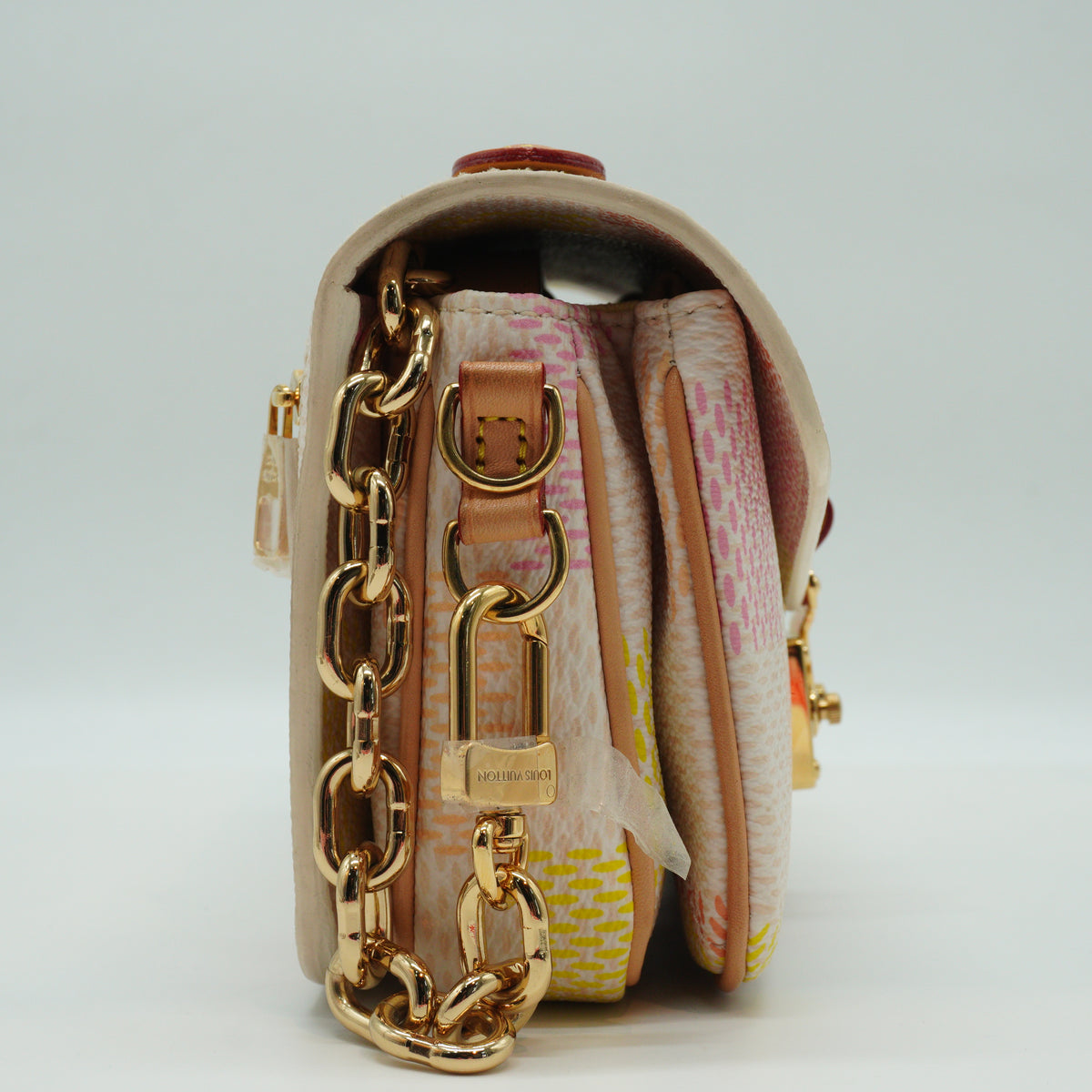 Louis Vuitton	Damierlicious Giant Pochette Metis East West bag Pastel Color Small GHW