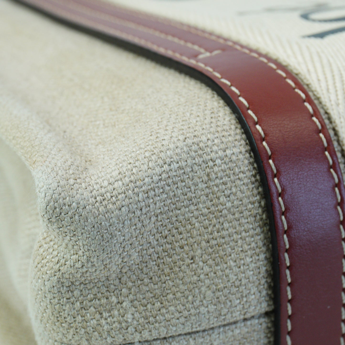 Chloe Woody Tote Beige GHW Small