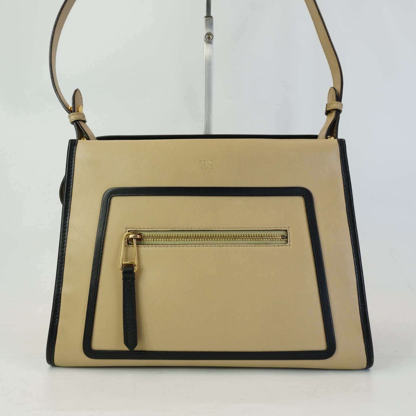 Fendi Runaway Tote Beige GHW Medium