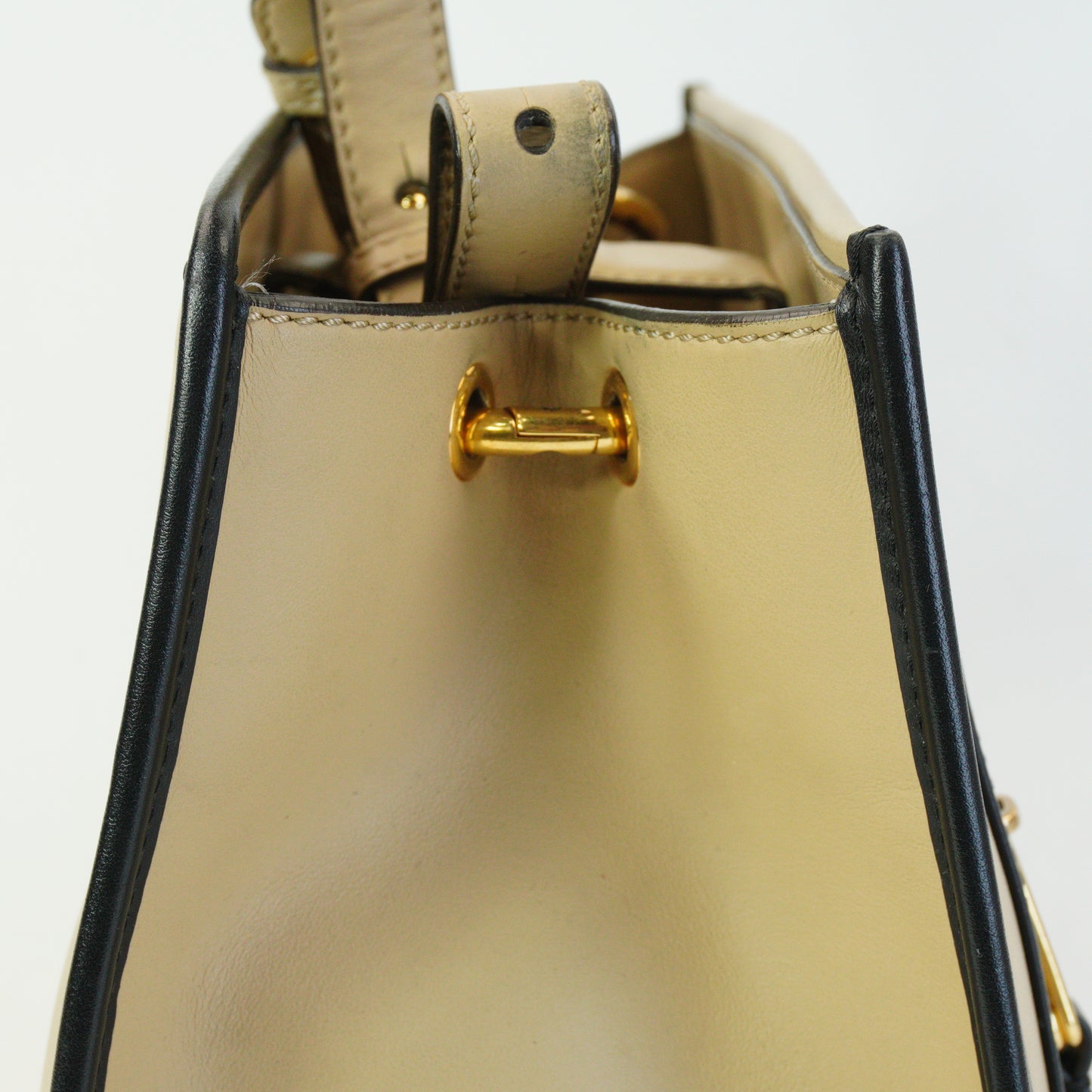 Fendi Runaway Tote Beige GHW Medium