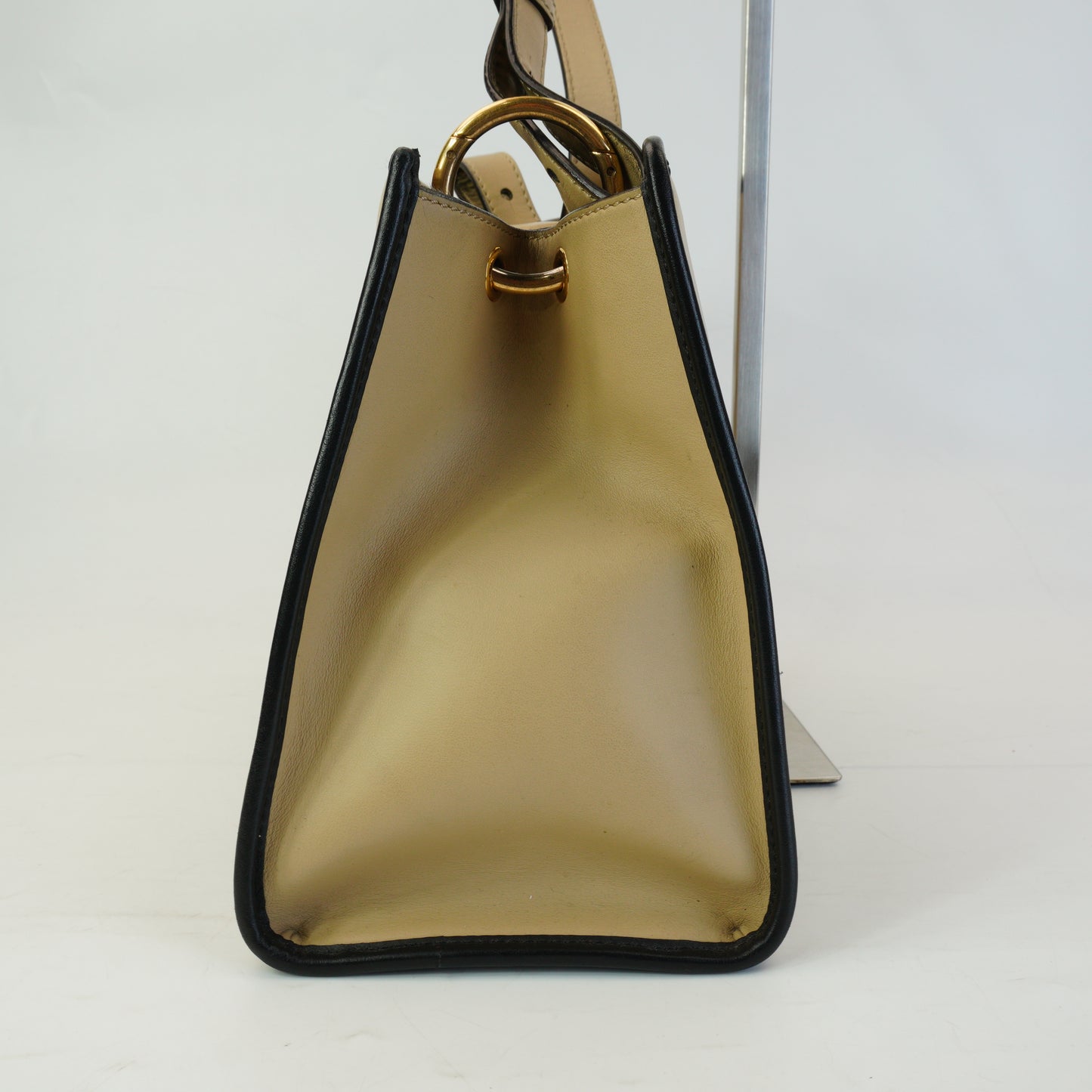 Fendi Runaway Tote Beige GHW Medium