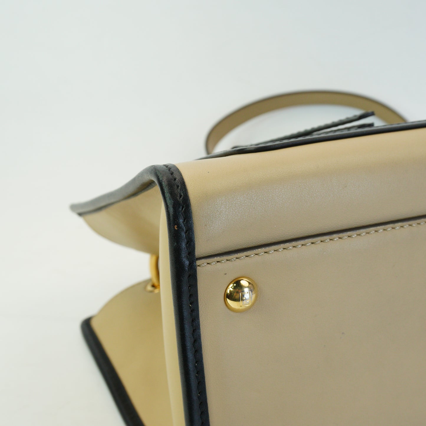 Fendi Runaway Tote Beige GHW Medium