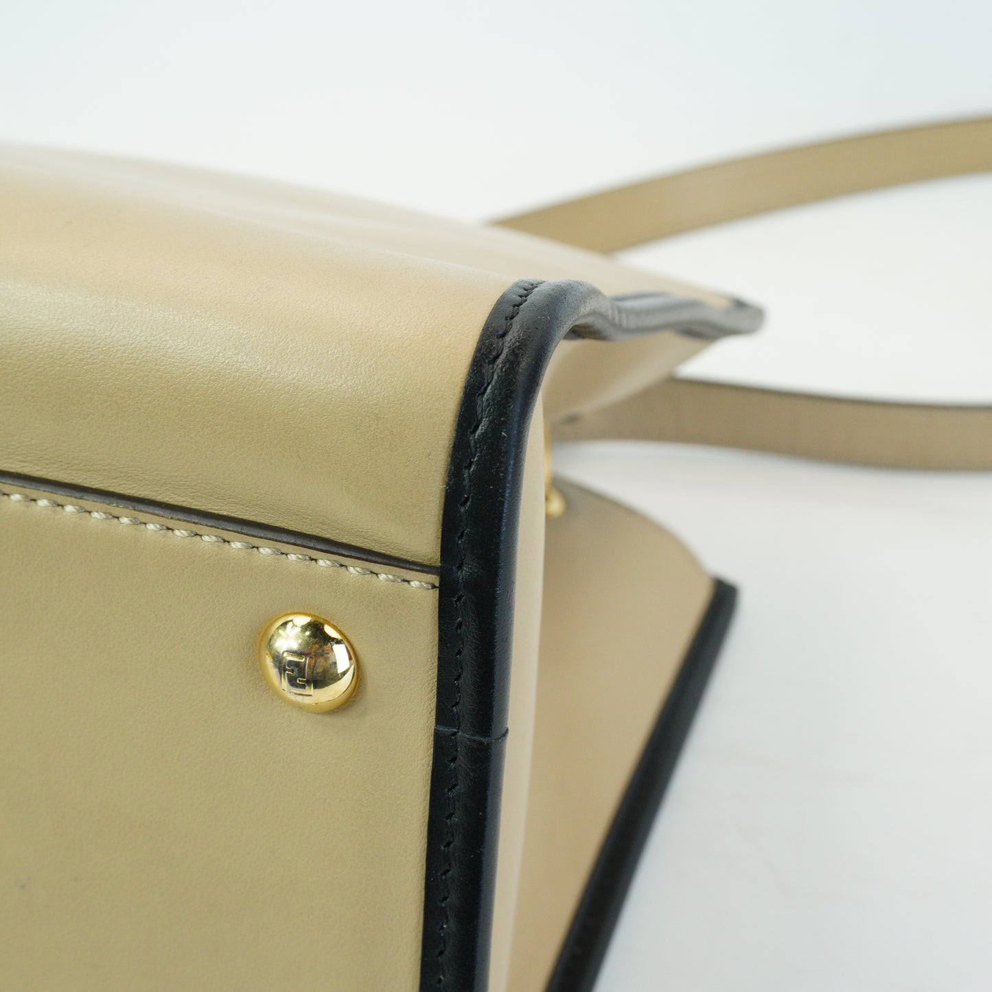 Fendi Runaway Tote Beige GHW Medium