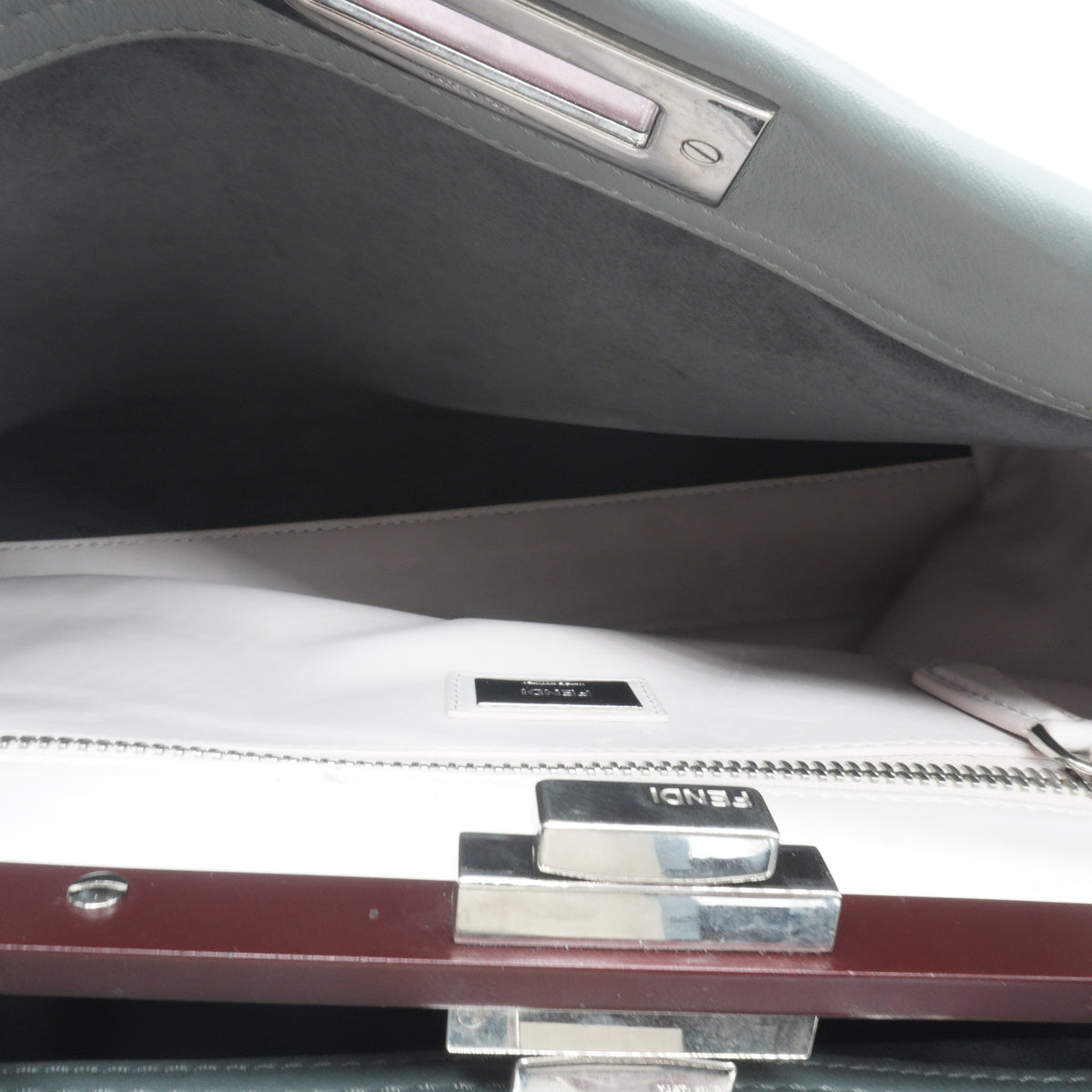 Fendi	Peekaboo handbag Medium Grey SHW