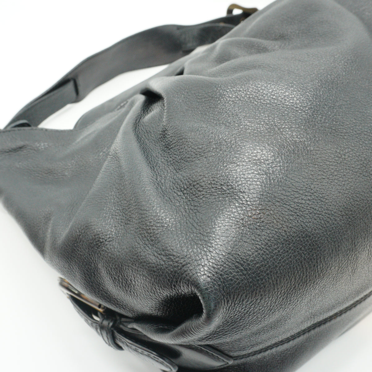 Fendi B Doctor Hobo Shoulder Bag Black MHW Medium