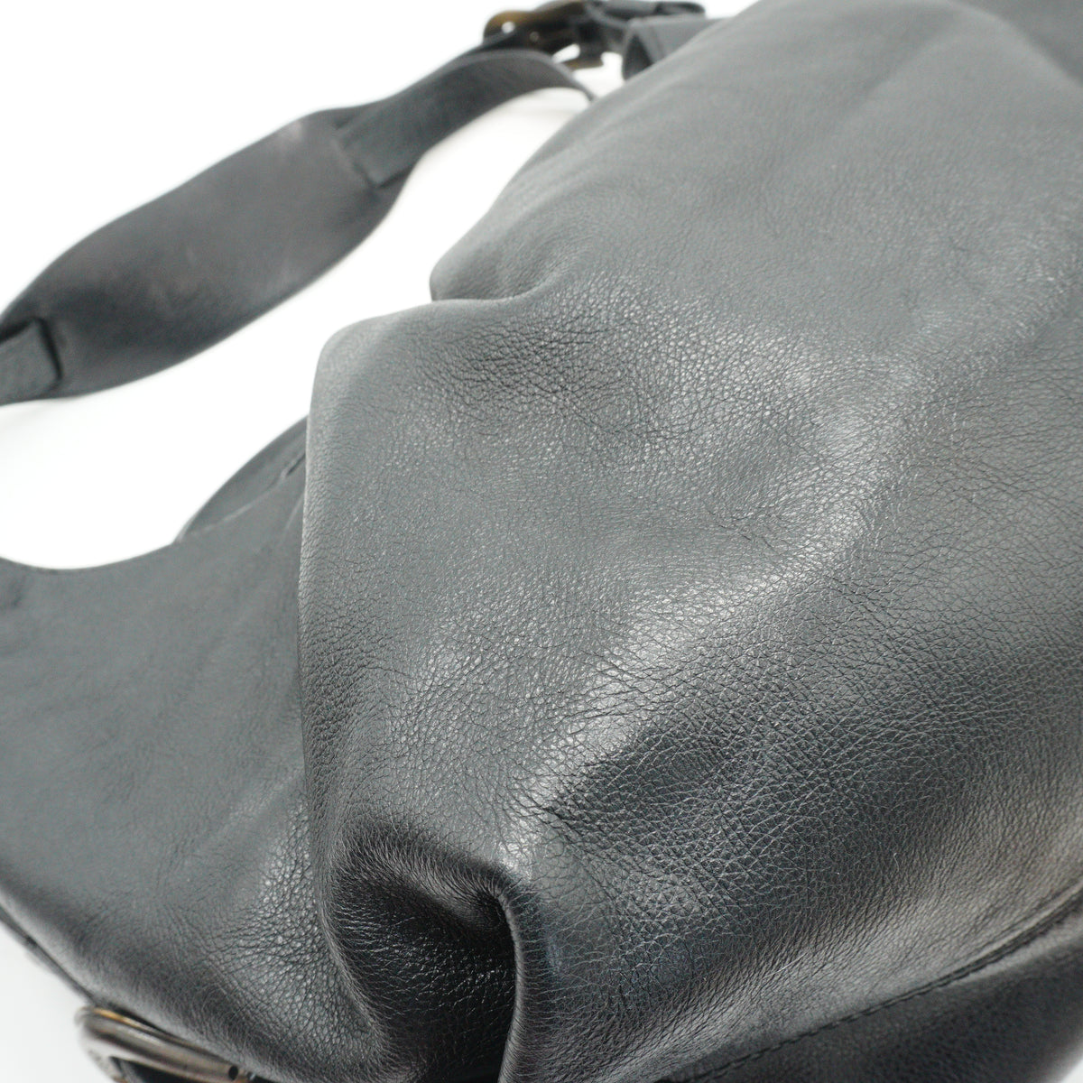 Fendi B Doctor Hobo Shoulder Bag Black MHW Medium