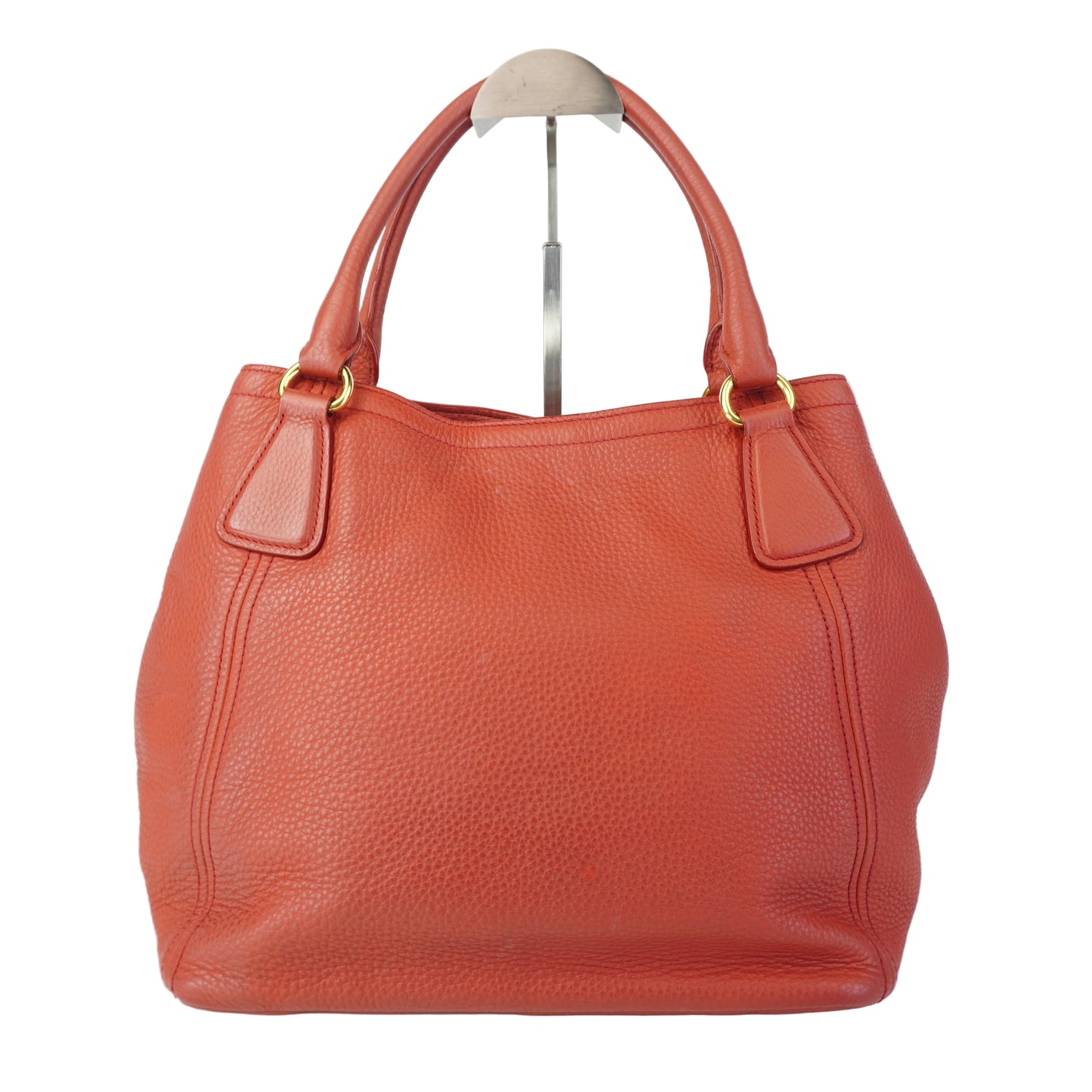 Prada Vitello Daino Hobo Red