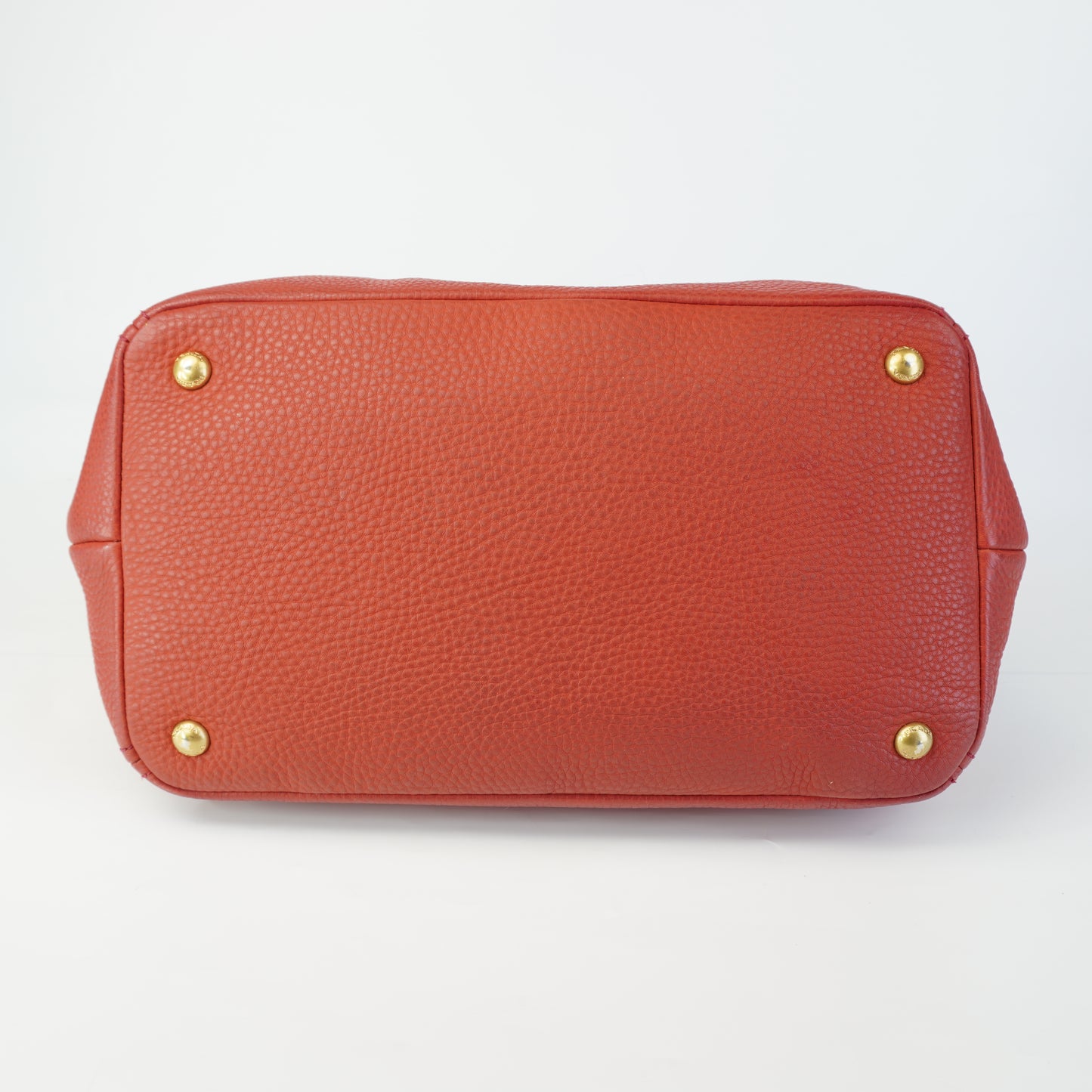 Prada Vitello Daino Hobo Red