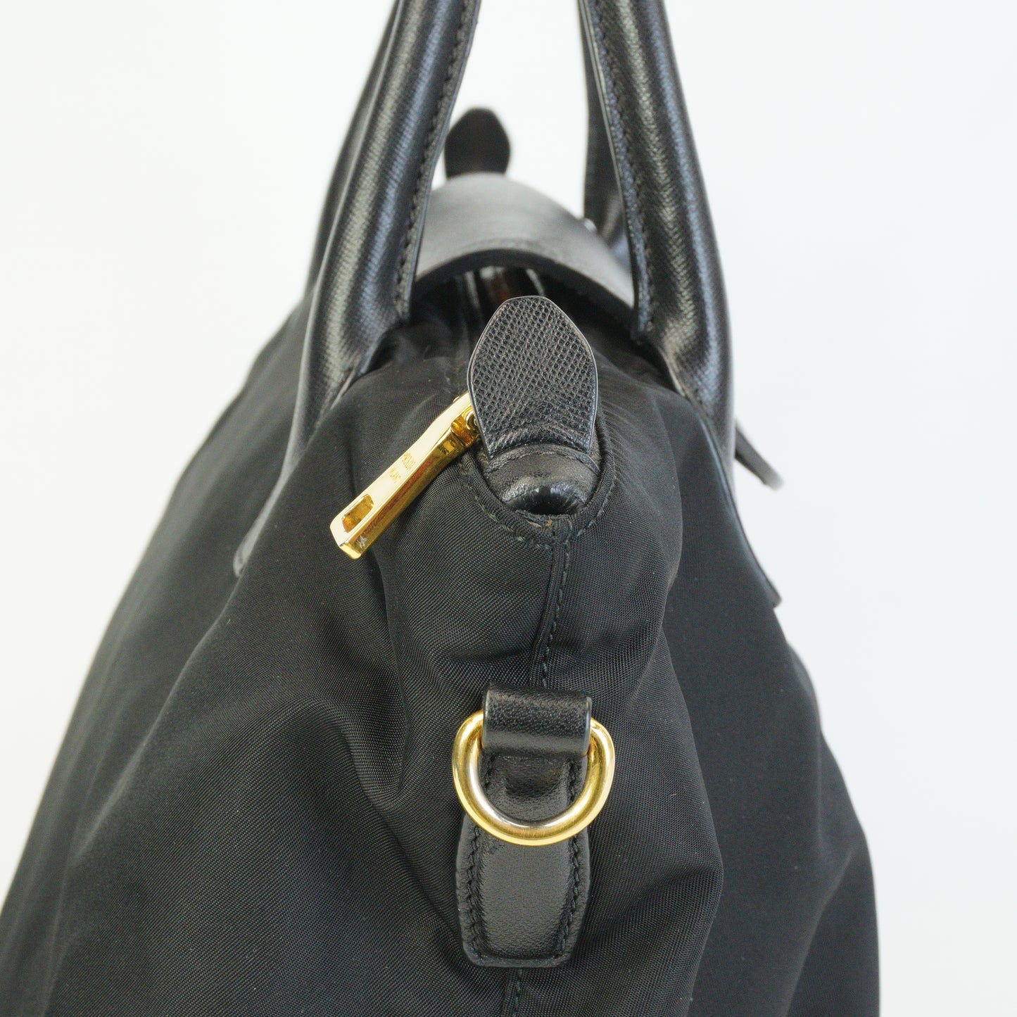 Prada Tessuto Nylon Saffiano Small Black GHW