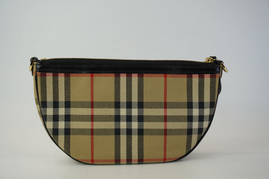 Burberry	Vintage Check Olympia Shoulder Bag  GHW Small