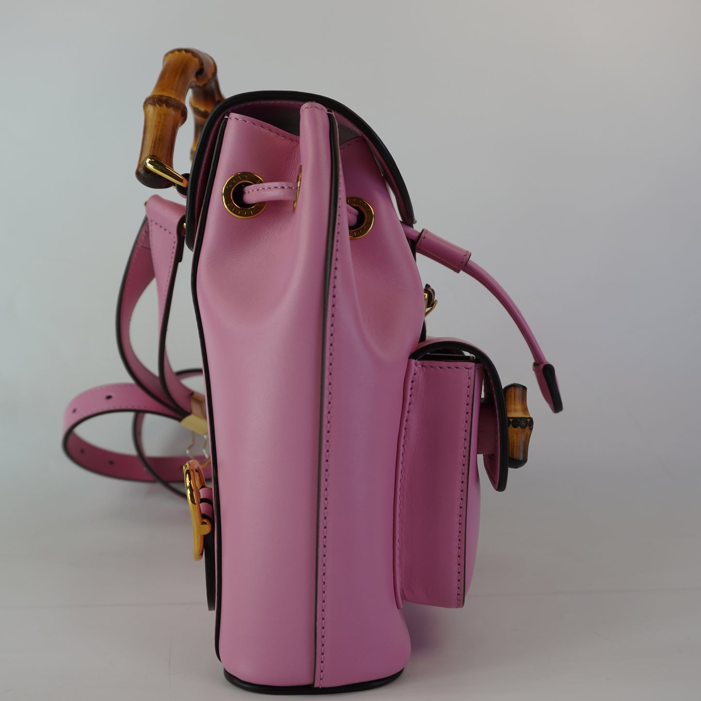 Gucci Small Bamboo Backpack Pink