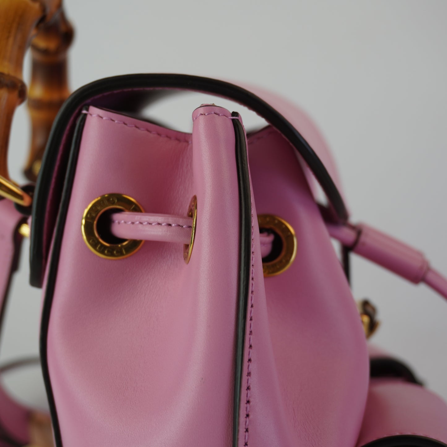 Gucci Small Bamboo Backpack Pink