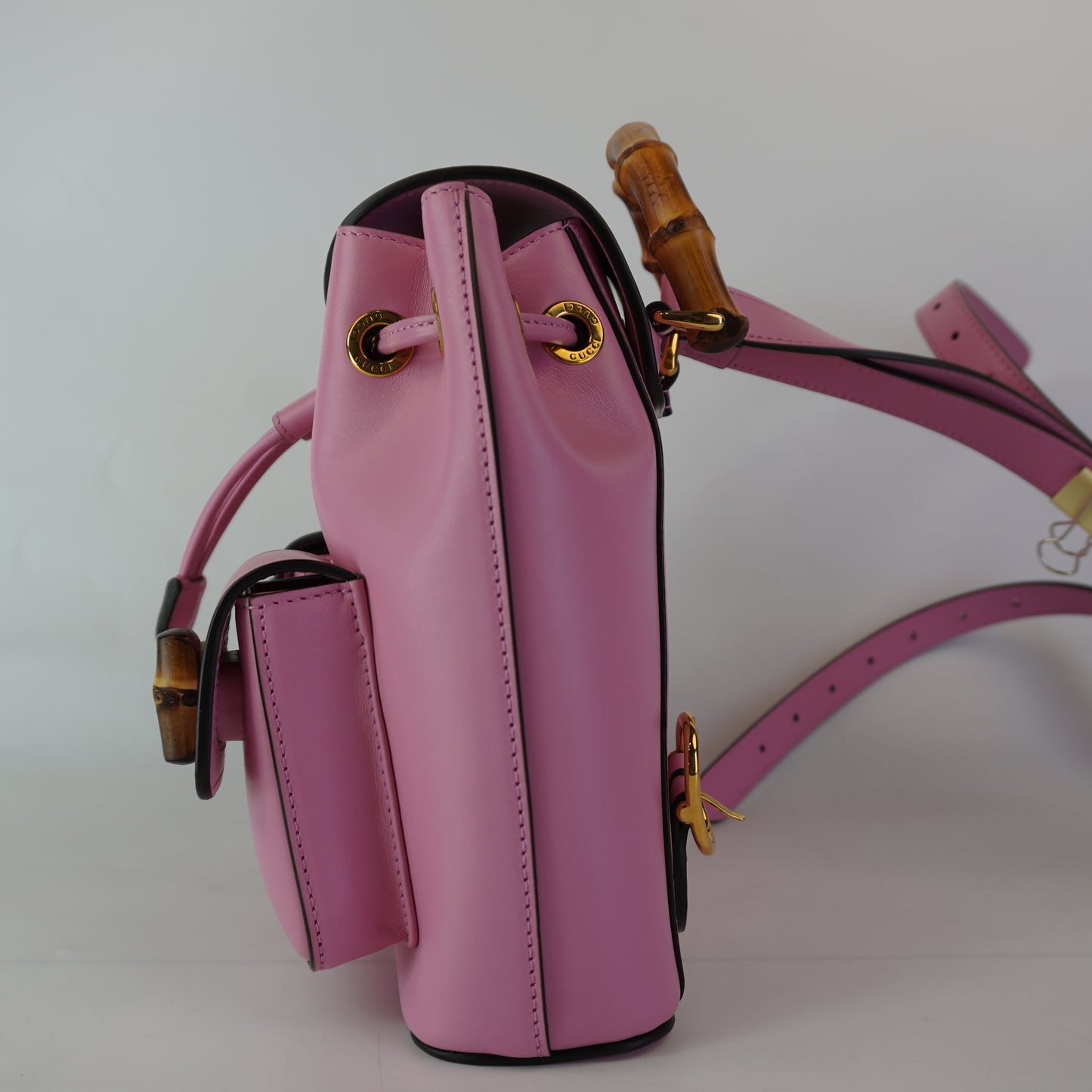 Gucci Small Bamboo Backpack Pink
