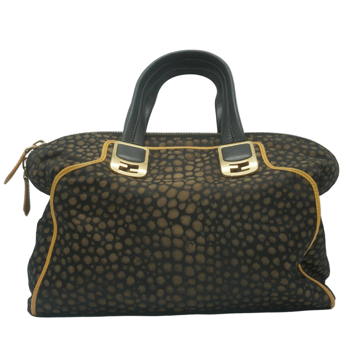 Fendi	Chameleon handbag brown pebble-patterned Medium GHW