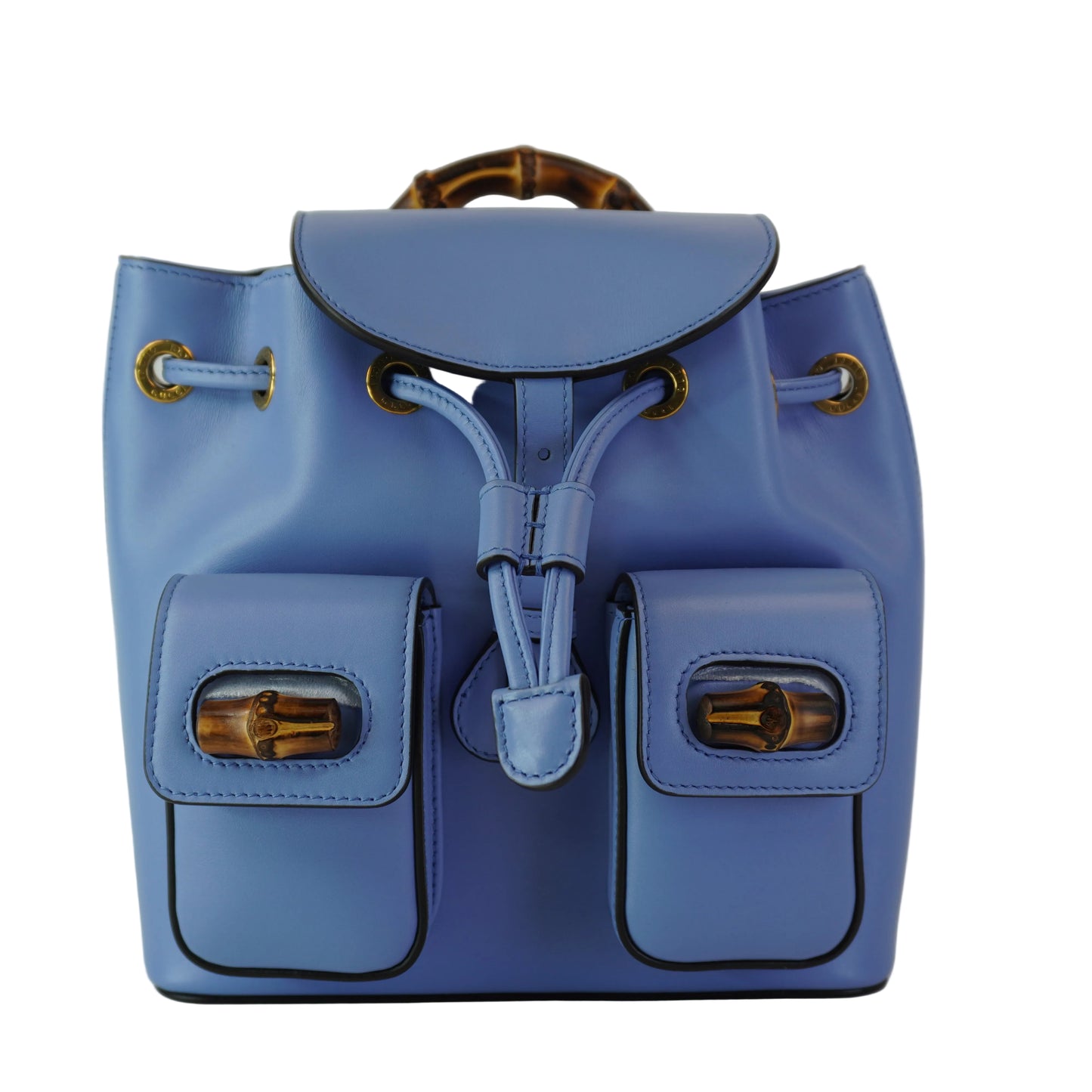 Gucci Small Bamboo Backpack Light Blue