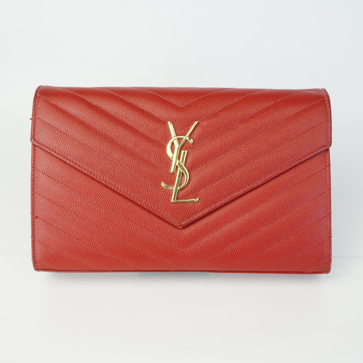 YSL Envelope WOC Red