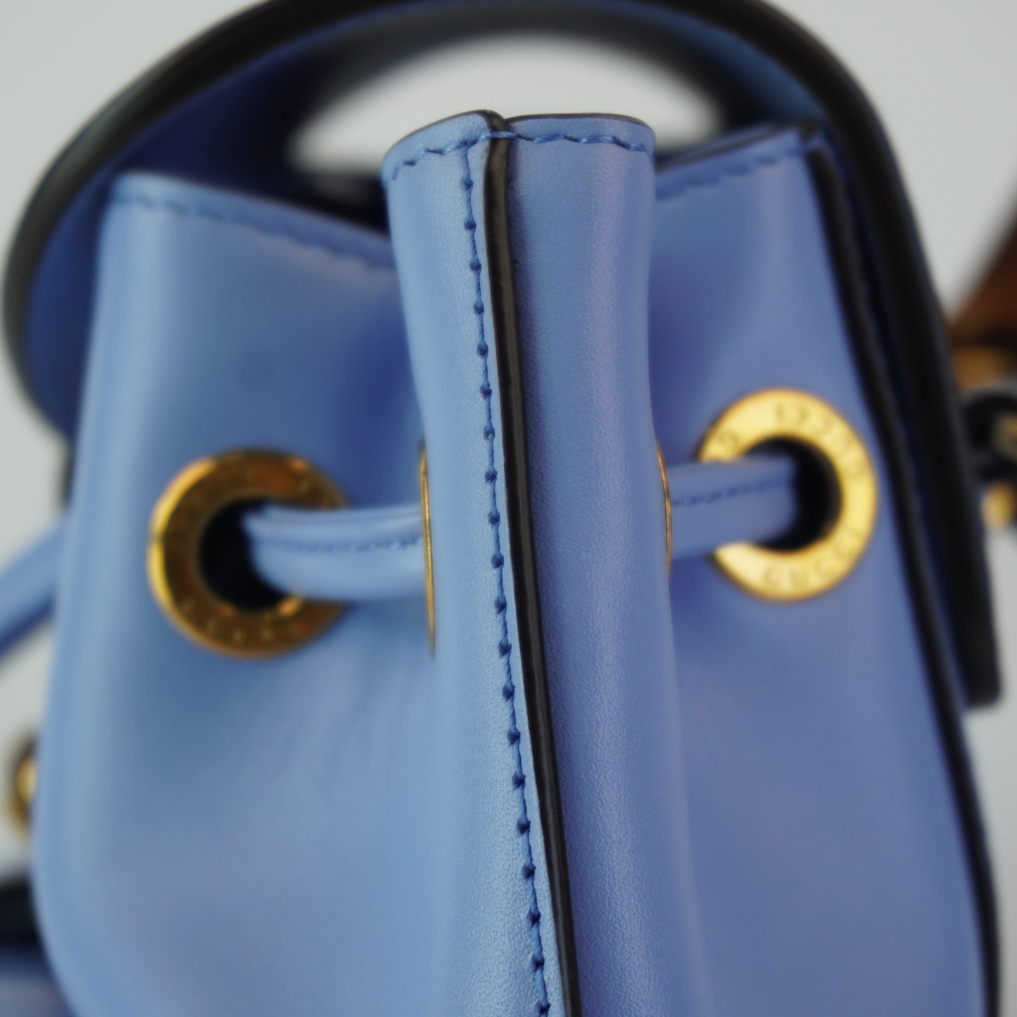 Gucci Small Bamboo Backpack Light Blue