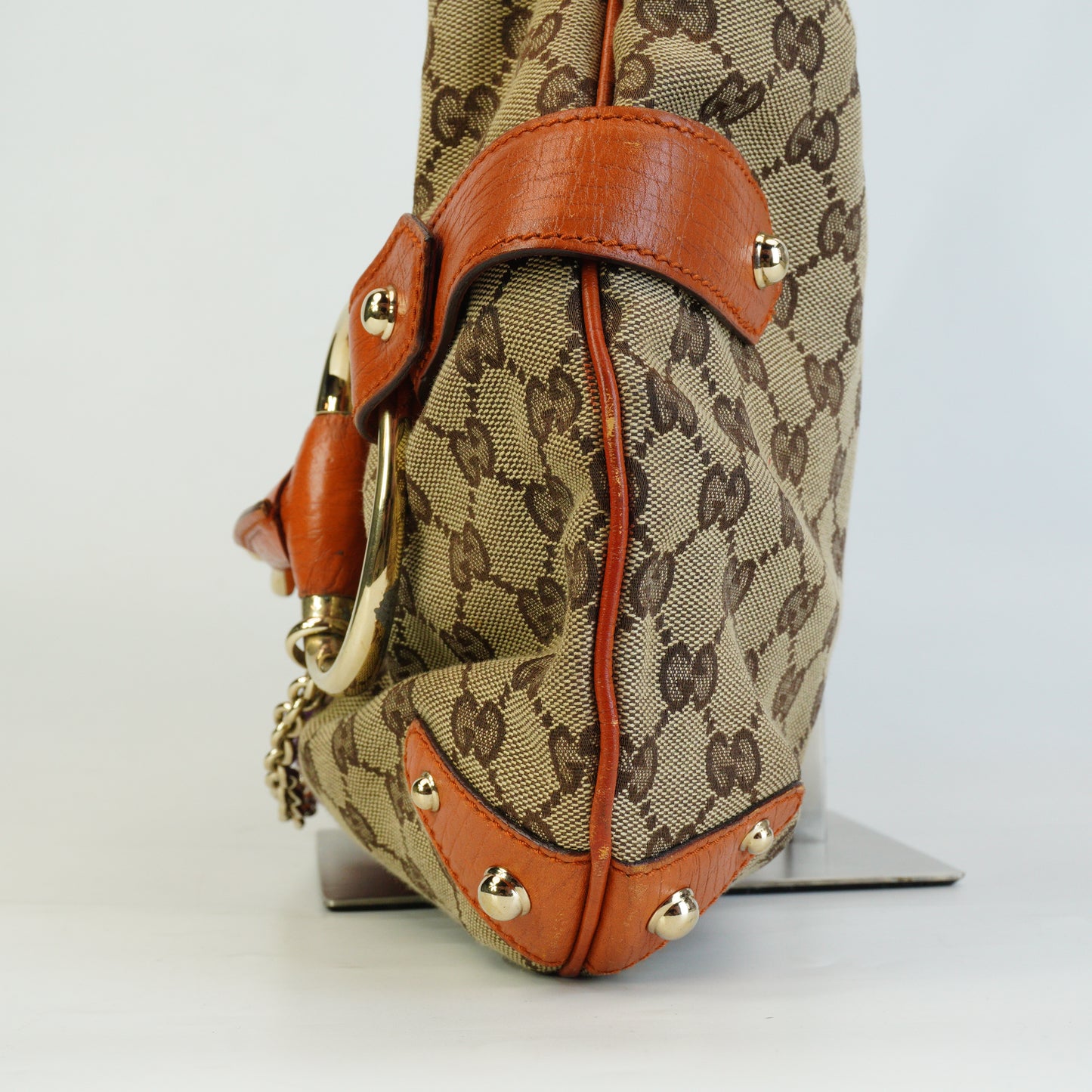 Gucci GG Canvas Web Stripe Large GHW
