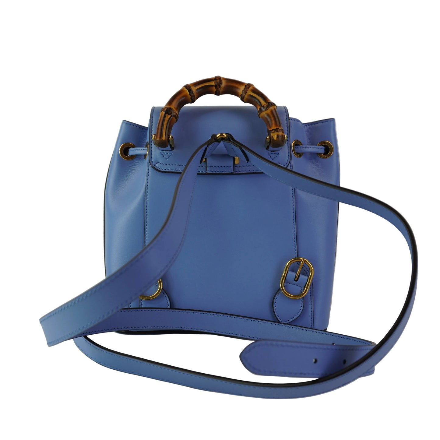 Gucci Small Bamboo Backpack Light Blue