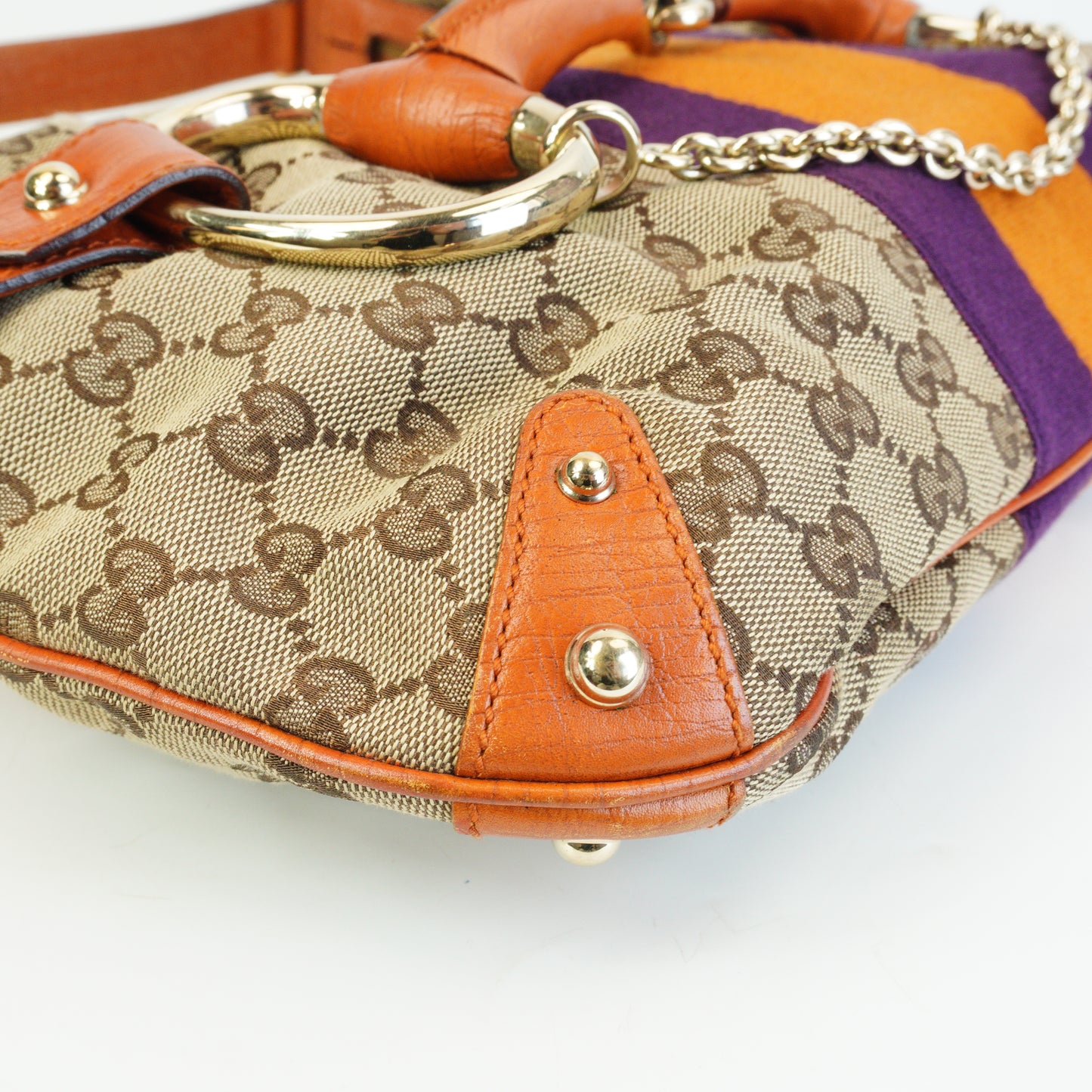 Gucci GG Canvas Web Stripe Large GHW