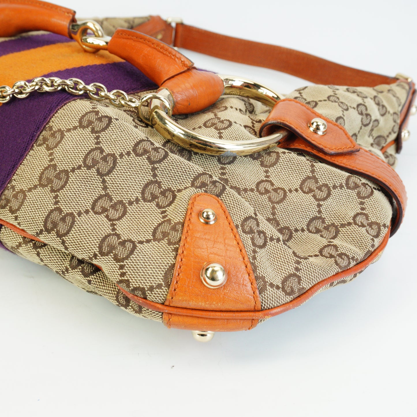 Gucci GG Canvas Web Stripe Large GHW