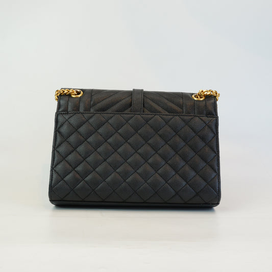 YSL Envelope Bag Black Small GHW