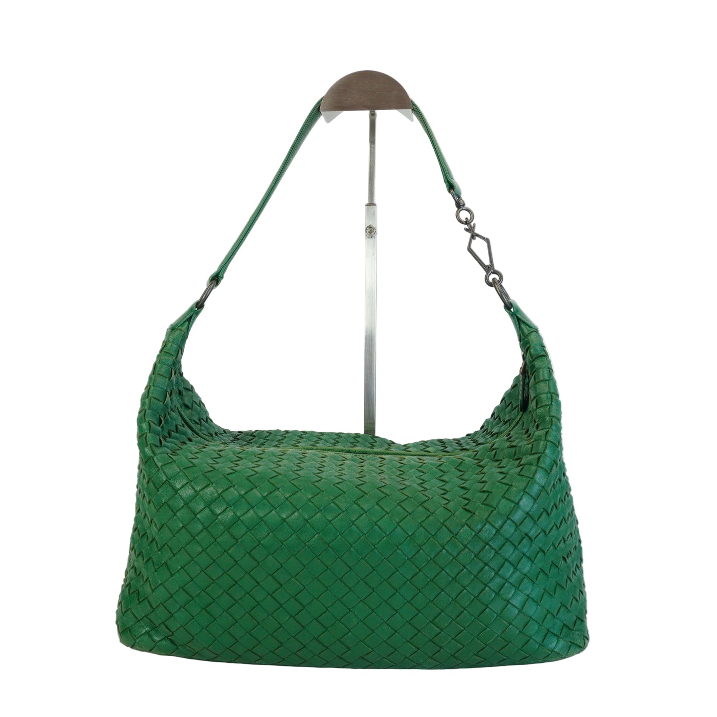 Bottega Veneta Intrecciato Weave Veneta Hobo Bag Emerald Green MHW