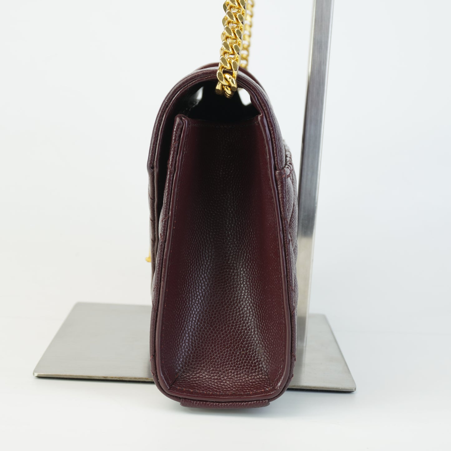 YSL Envelope Bag Burgundy
