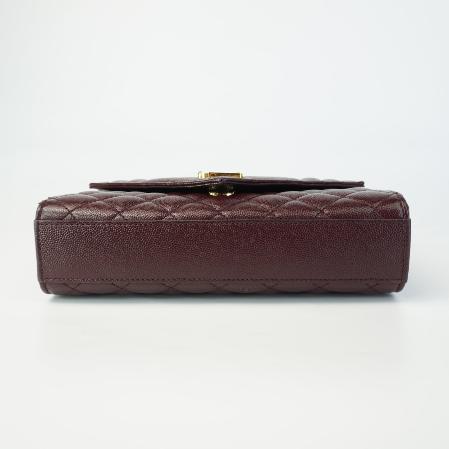 YSL Envelope Bag Burgundy