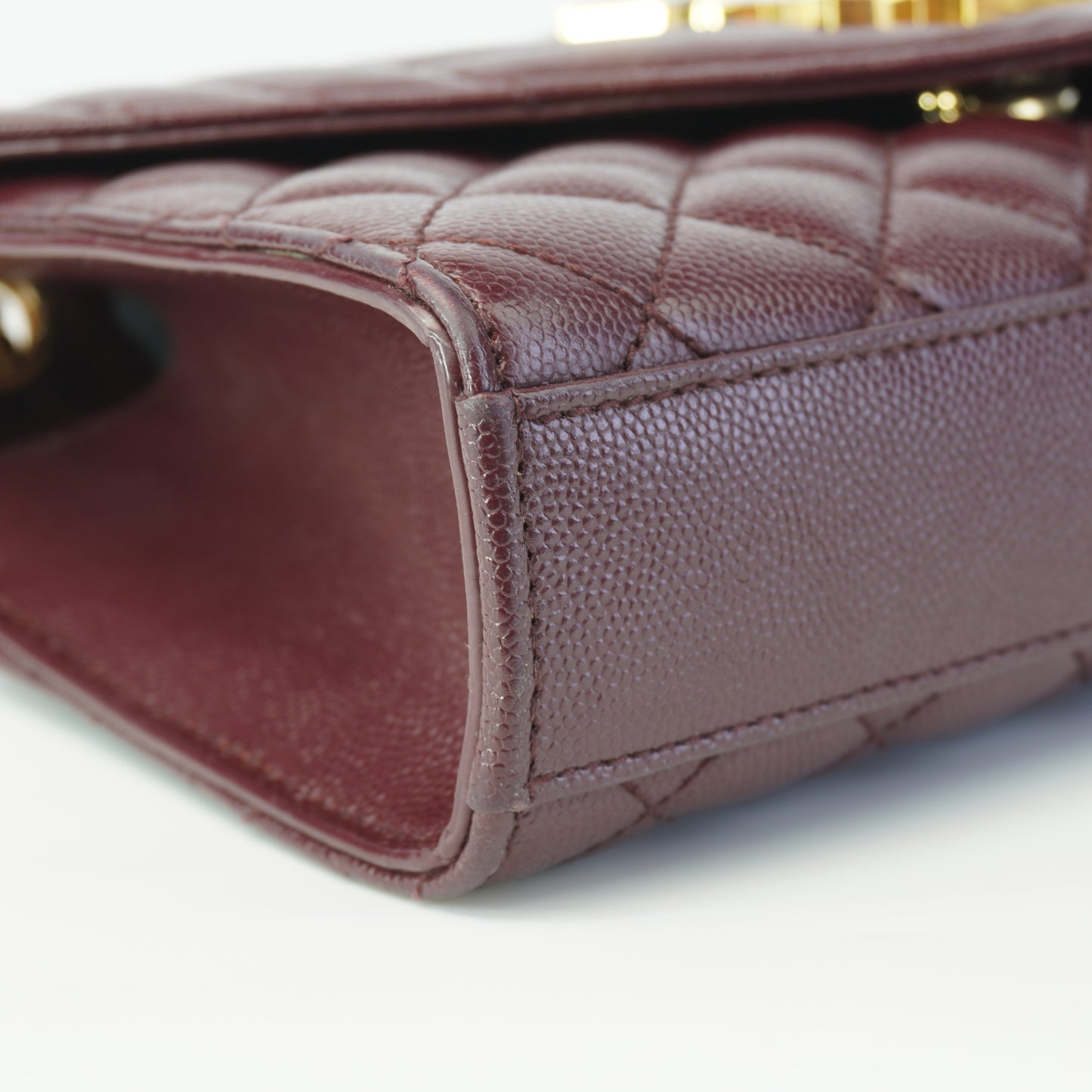 YSL Envelope Bag Burgundy