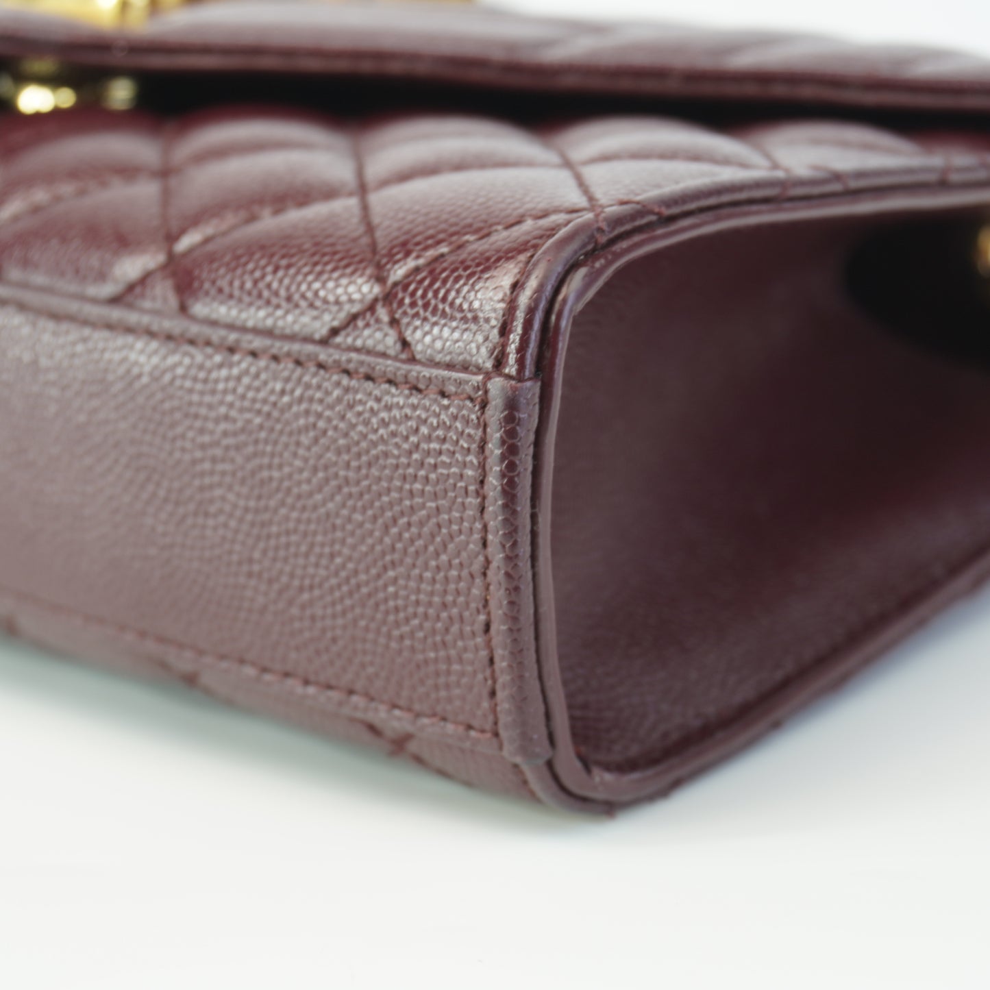YSL Envelope Bag Burgundy