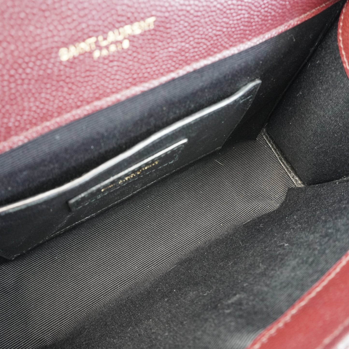 YSL Envelope Bag Burgundy