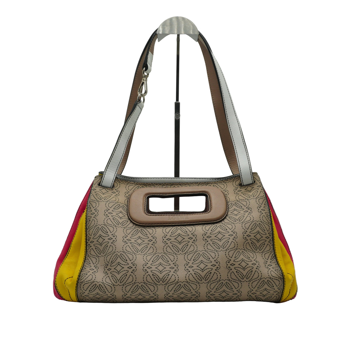 Loewe	Anagram Coated Canvas Kite Baguette Shoulder Bag