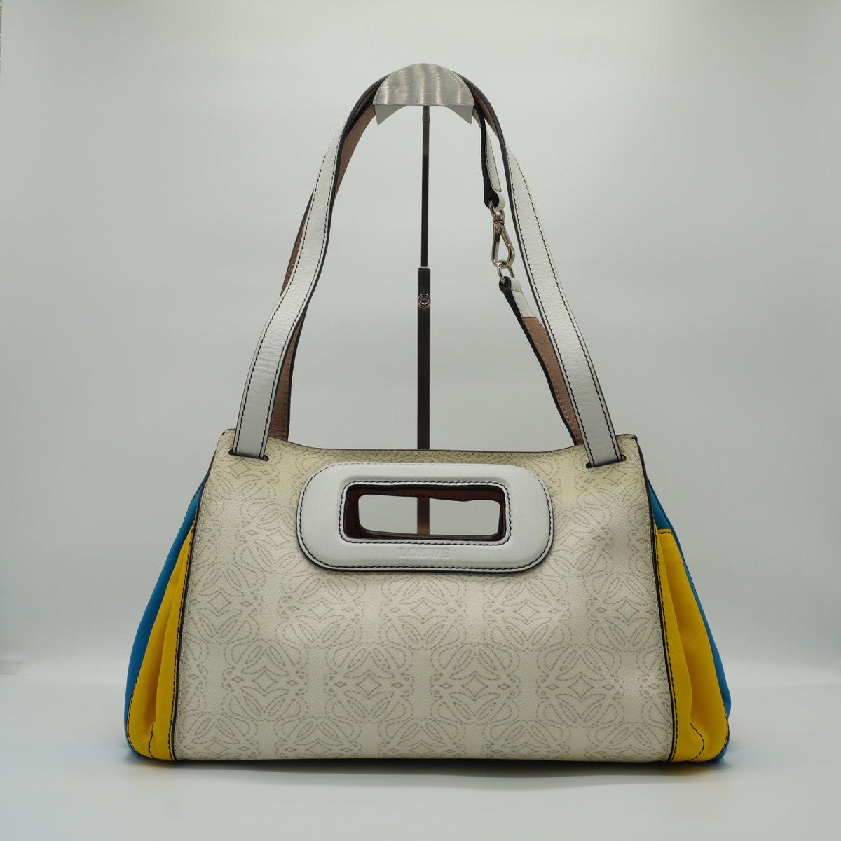 Loewe	Anagram Coated Canvas Kite Baguette Shoulder Bag