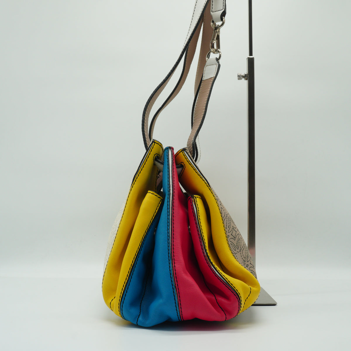 Loewe	Anagram Coated Canvas Kite Baguette Shoulder Bag