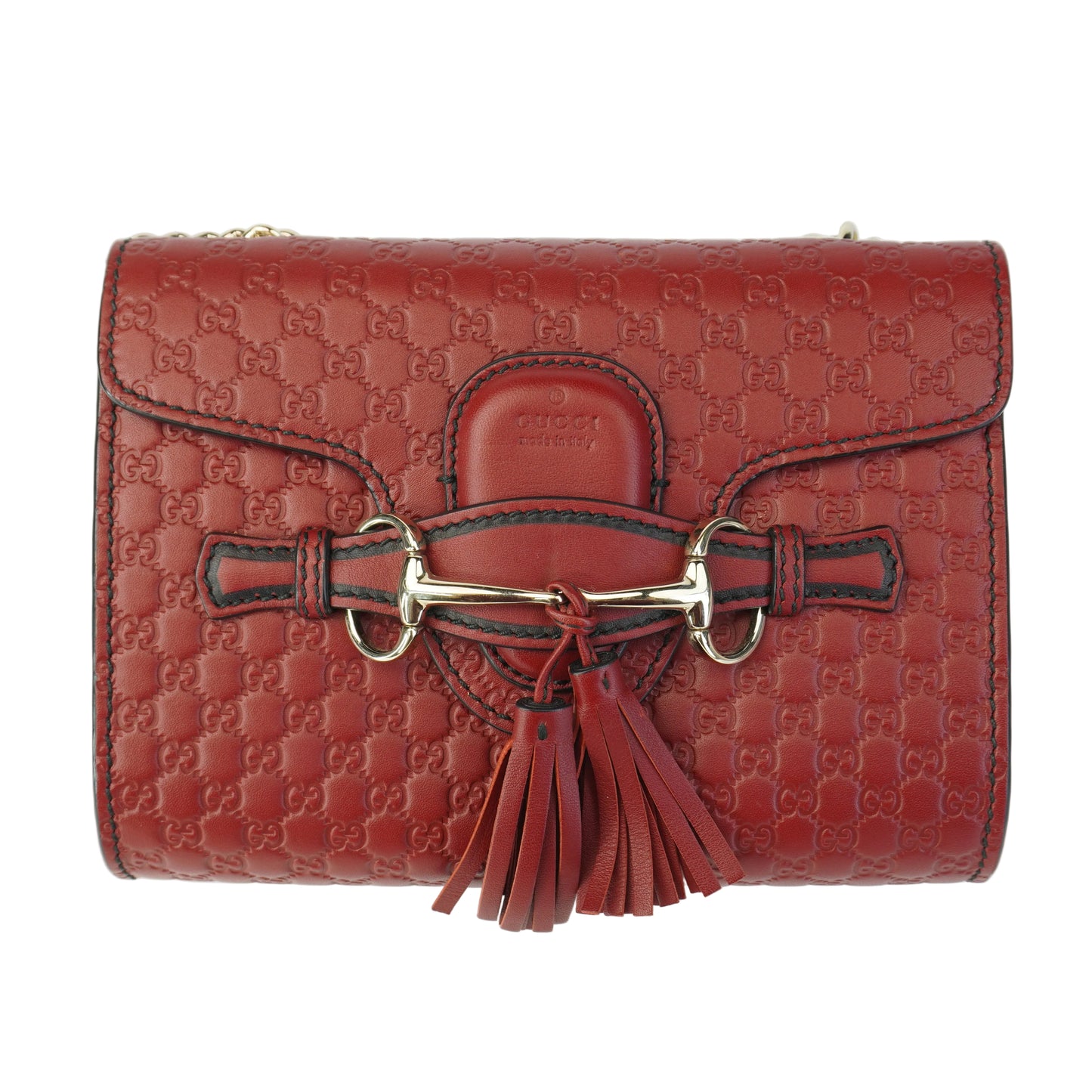 Gucci Microguccissima Emily Burgundy