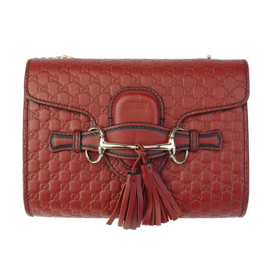 Gucci Microguccissima Emily Burgundy