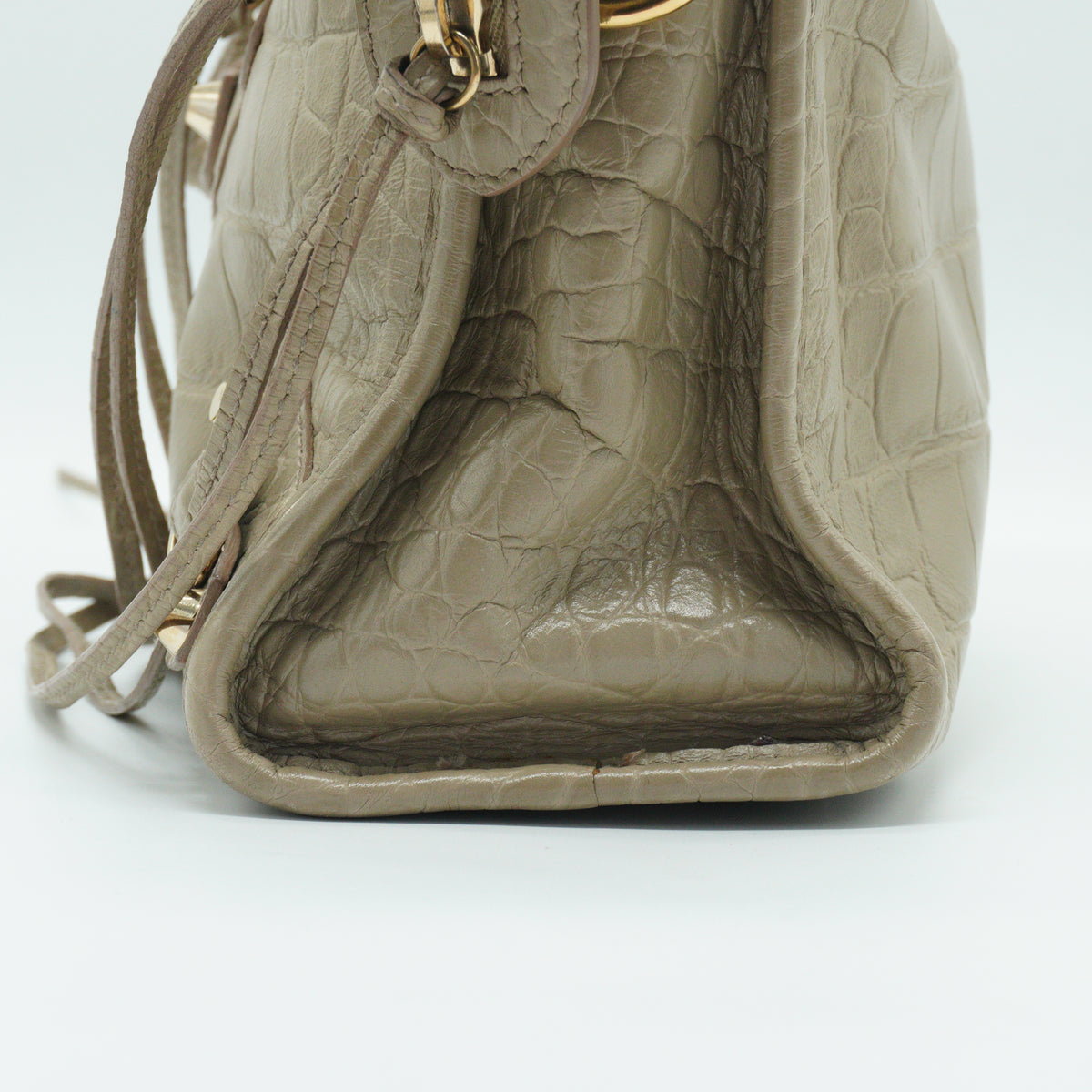 Balenciaga	Classic City Bag Crocodile Embossed Leather Small GHW