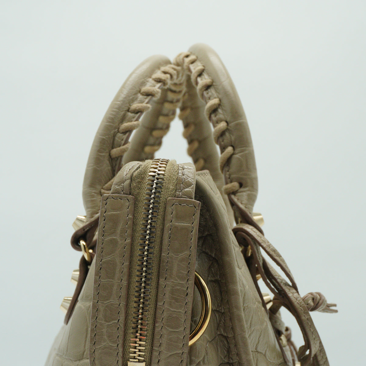 Balenciaga	Classic City Bag Crocodile Embossed Leather Small GHW