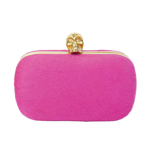 Alexander McQueen Skull Clutch Pink